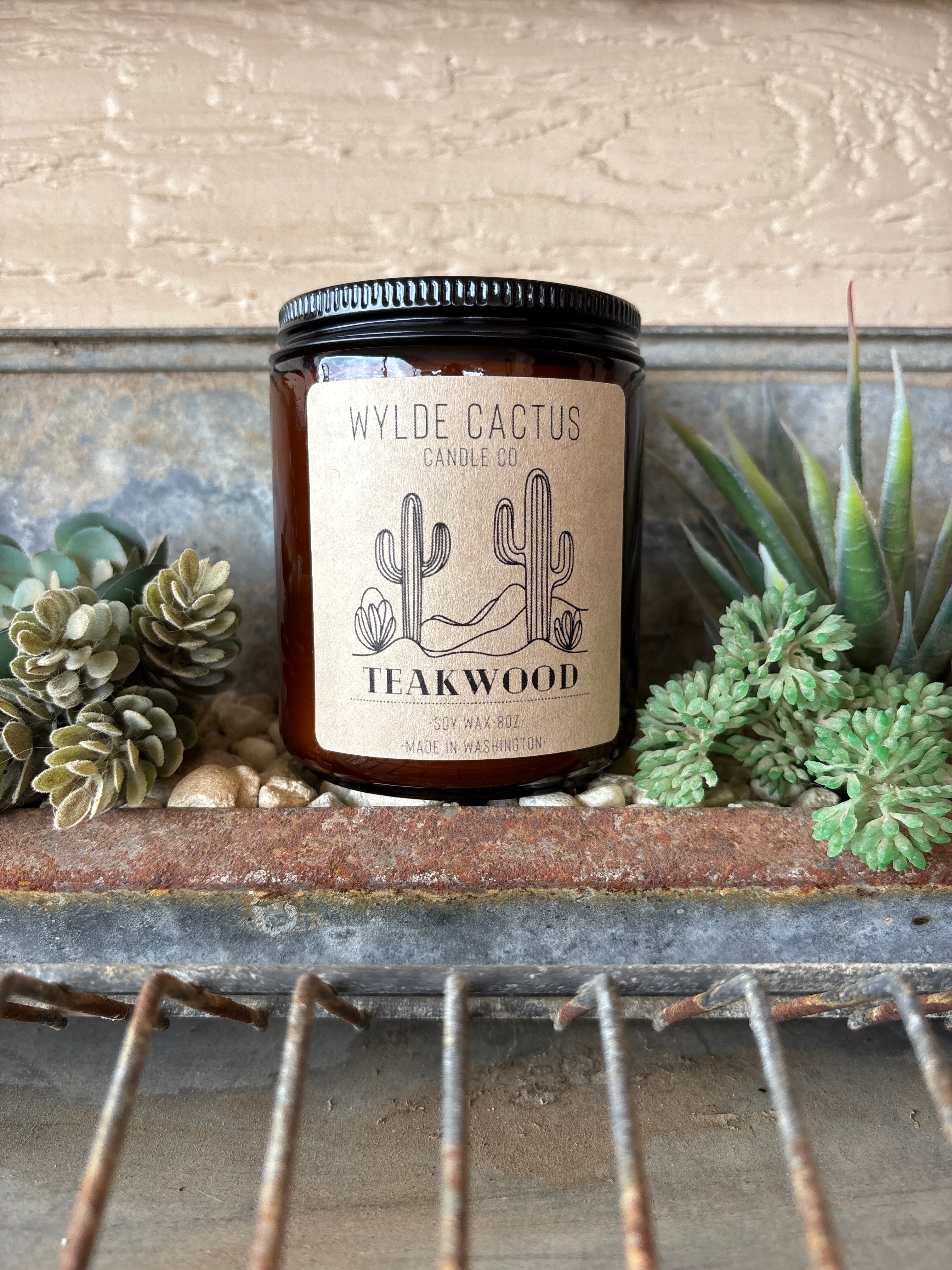 Teakwood 8oz Candle