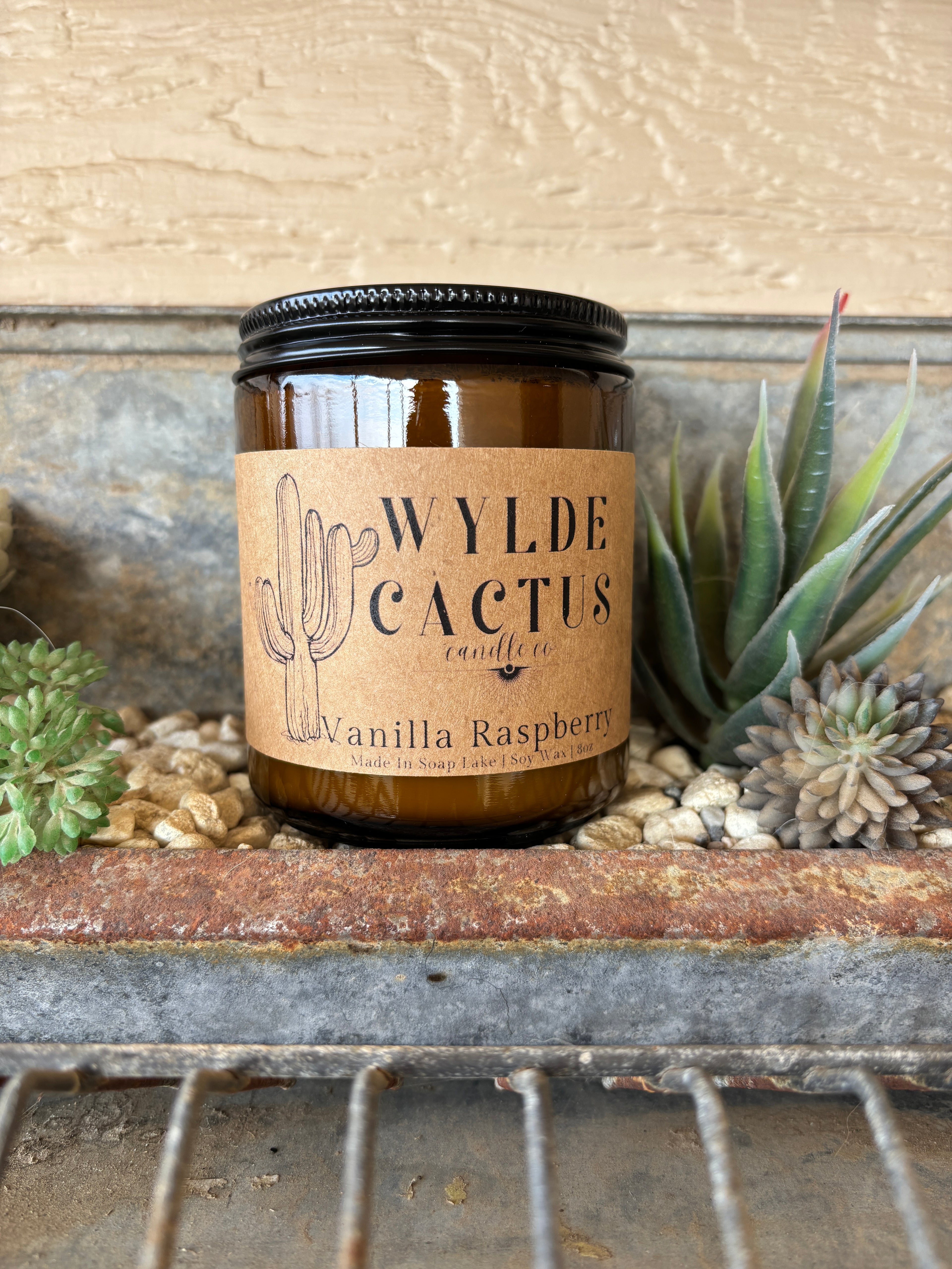 Vanilla Raspberry 8oz Candle